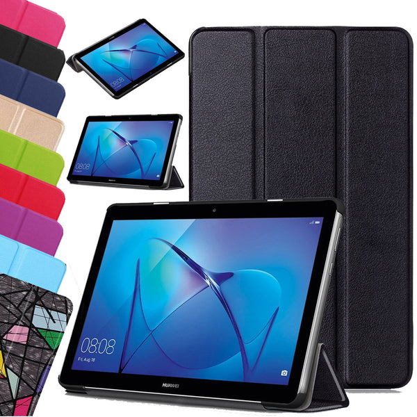 Leather Slim Case Smart Stand Folio Cover For Huawei MediaPad Tablet T3 10