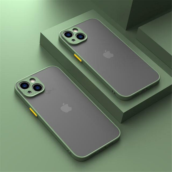 Shockproof Armor Matte Case For iPhone 14 Pro Max Bumper Clear Hard PC Cover