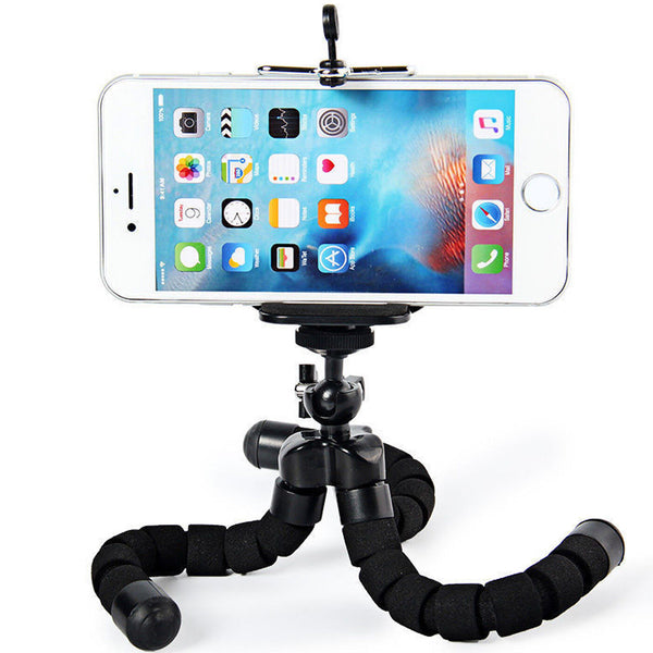 1x 2x Universal Tripod Mini Mobile Phone Grip Holder Mount For Camera iPhone