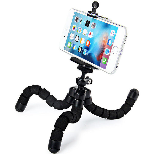 1x 2x Universal Tripod Mini Mobile Phone Grip Holder Mount For Camera iPhone