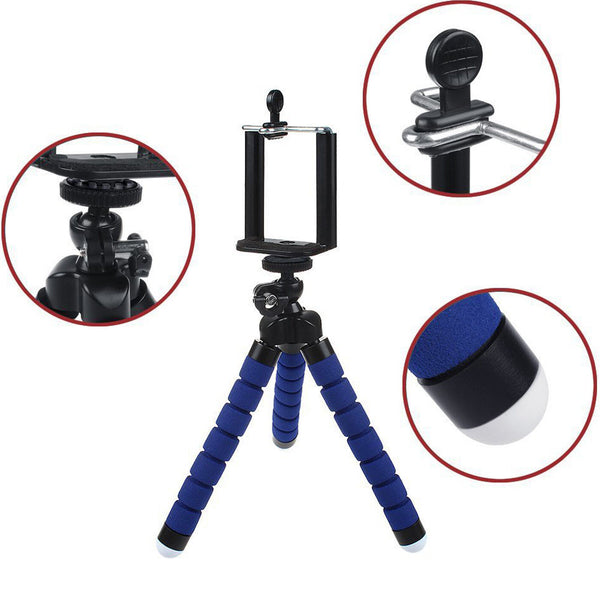 1x 2x Universal Tripod Mini Mobile Phone Grip Holder Mount For Camera iPhone