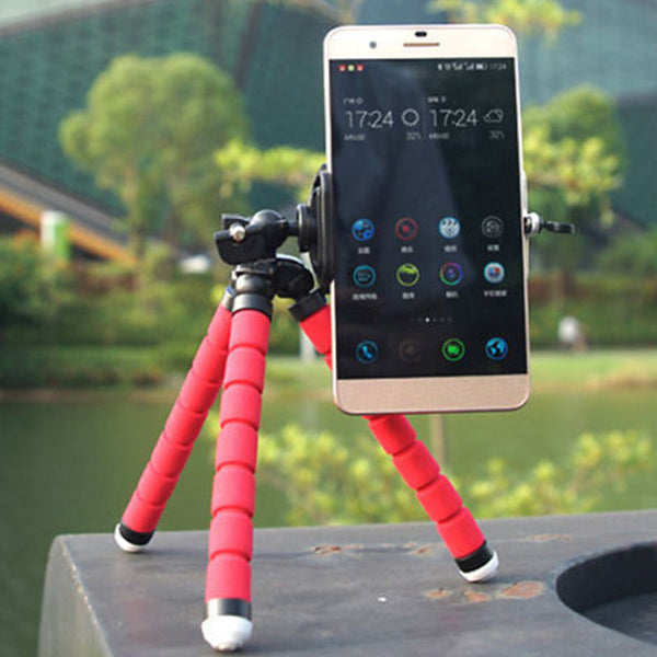 1x 2x Universal Tripod Mini Mobile Phone Grip Holder Mount For Camera iPhone