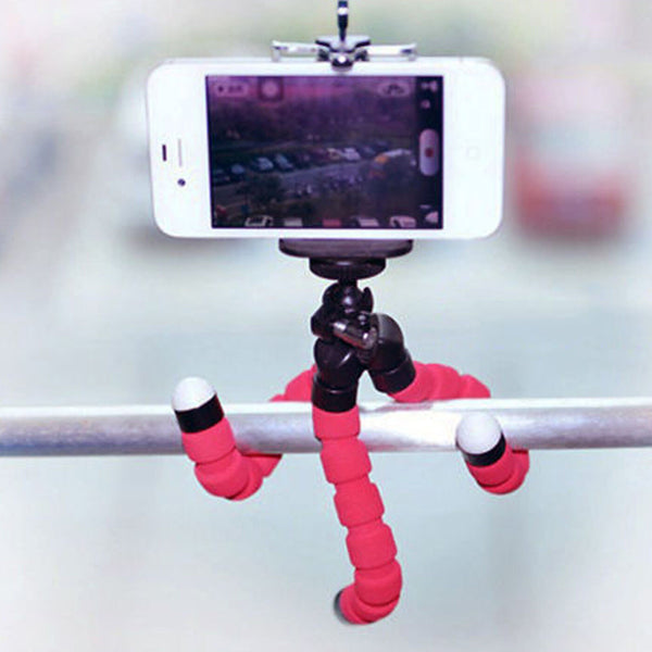 1x 2x Universal Tripod Mini Mobile Phone Grip Holder Mount For Camera iPhone