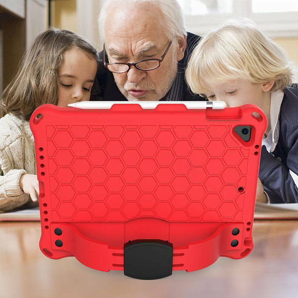 Kids Case Apple iPad 10.2 9th Gen 2021 EVA Foam Rugged Shoulder With Strap Cover