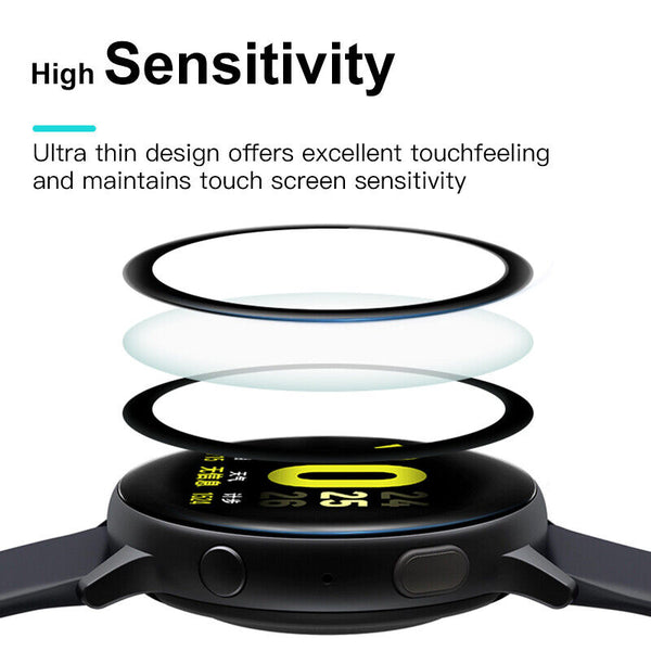 For Samsung Galaxy Watch Active Film 3D Tempered Glass Screen Protector Cover