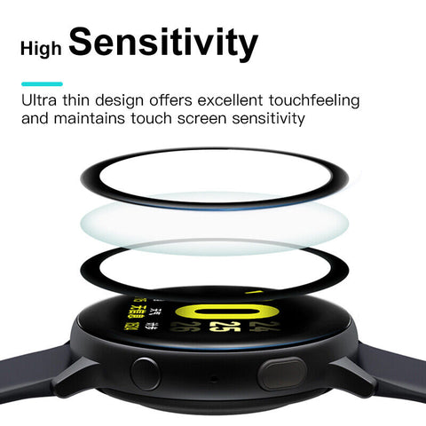 For Samsung Galaxy Watch Active Film 3D Tempered Glass Screen Protector Cover