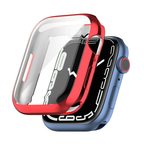 Case For Apple Watch 7 8 9 41mm 45mm TPU Soft Silicone Screen Protector Cover