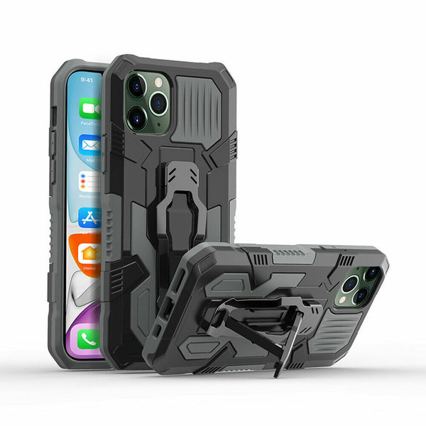 For iPhone 12 Pro Armor Heavy Duty Rugged Case Shockproof Stand Hybrid Cover