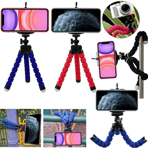 For Galaxy S20 S21 + Universal Flexible Stand Mini Octopus Tripod Mount Holder