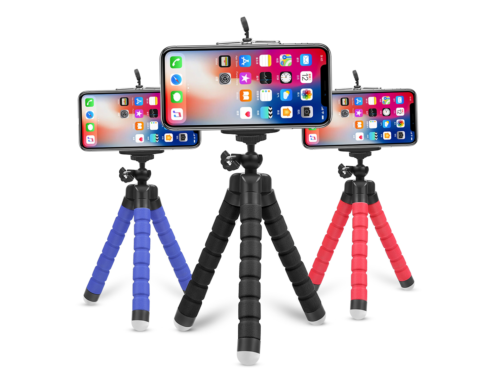 For Apple iPhone 14 Plus 14 Pro Max Tripod Octopus Flexible Stand Mount Holder