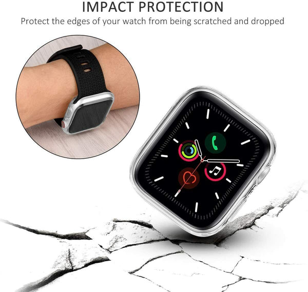 Case for Apple Watch SE 40mm/44mm 2022 TPU Case Screen Protector Cover