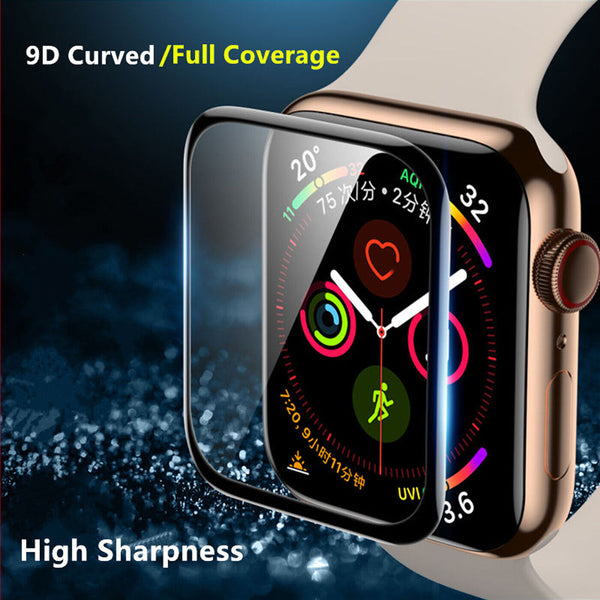 9D Screen Protector For Apple Watch 4 5 6 SE Ultra 2 Tempered Glass 40 44 49mm