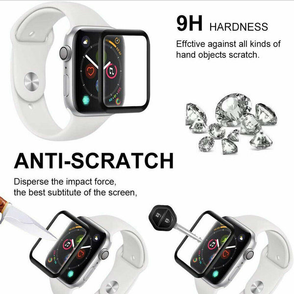 9D Screen Protector For Apple Watch 4 5 6 SE Ultra 2 Tempered Glass 40 44 49mm