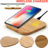 Fast Wireless Charging For iPhone 15 Plus Pro Max Wooden Charger Dock Pad Mat-UK