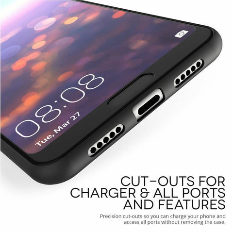 For Huawei P40 P30 P20 P Smart Ultra Slim Silicone TPU Matte Back Case Cover UK