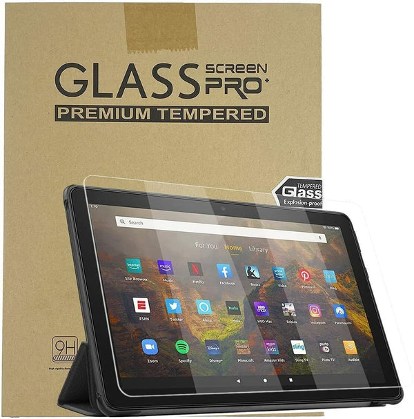 Tempered Glass Screen Protector For Amazon Fire 7 HD 10 8 2022 2023 Alexa Cover