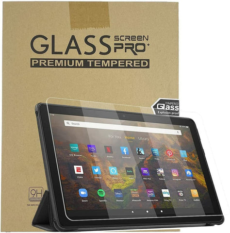 Tempered Glass Screen Protector For Amazon Fire 7 HD 10 8 2022 2023 Alexa Cover