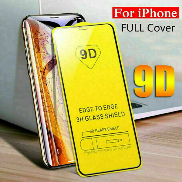 9D Genuine Guard Tempered Glass Screen Protector For iPhone 13 Pro Max Cover