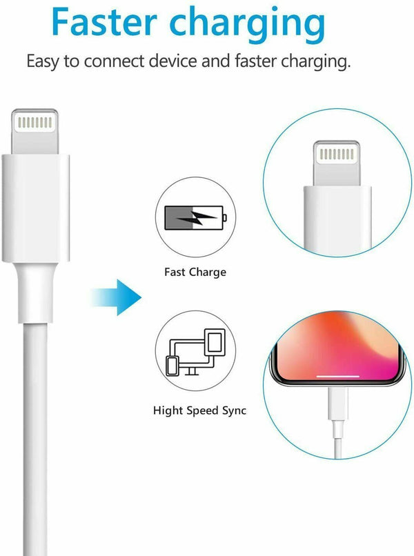 Fast 1 Meter Apple iPhone iPad Macbook USB-C Type C to 8 Pin Charging Cable UK