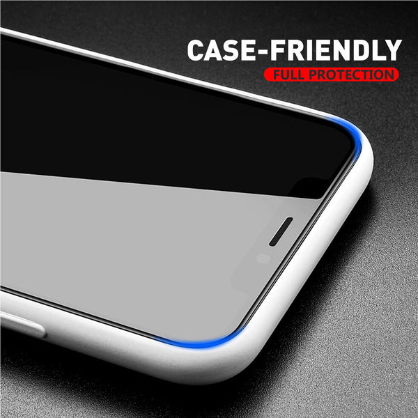 9D Curved Full Cover Tempered Glass Screen Protector For iPhone XR - Black UK