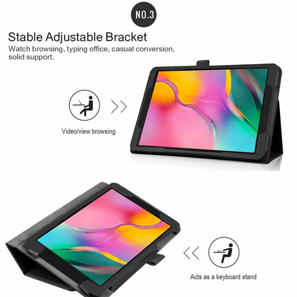 For Samsung Galaxy Tab A7 10.4 Case SM-T500 T505 Leather Flip Smart Stand Cover