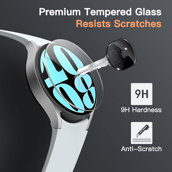 2x Tempered Glass For Samsung Galaxy Watch 6 40mm 44mm Screen Protector