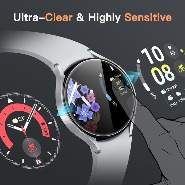 2x Tempered Glass For Samsung Galaxy Watch 6 40mm 44mm Screen Protector