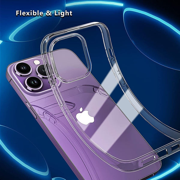 For Apple iPhone 14 Pro Max Plus Clear Case Shockproof Silicone Slim Gel Cover