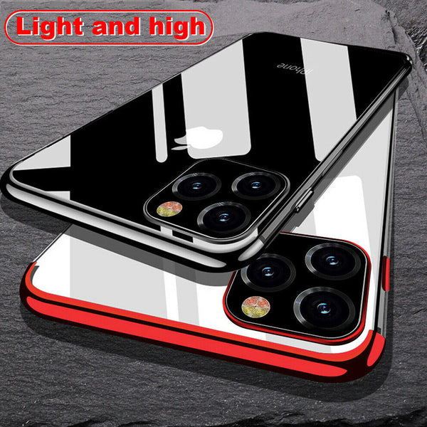 For iPhone 13 Mini Shockproof Soft Plating Bumper Case TPU Silicone Cover UK