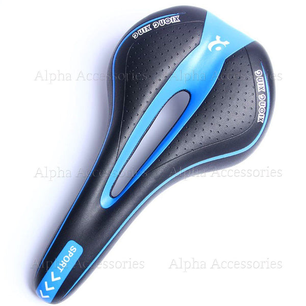 Bicycle Bike Cycle MTB Saddle Road Mountain Sports Soft Gel Pad Seat Blue UK