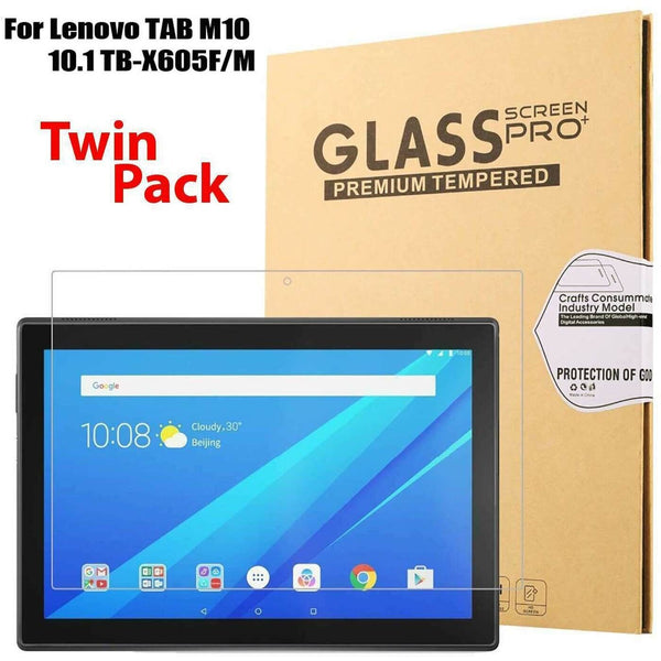 2 x Tempered Glass Screen Protector For Lenovo TAB M10 TB-X505F / TB-X605F 10.1"