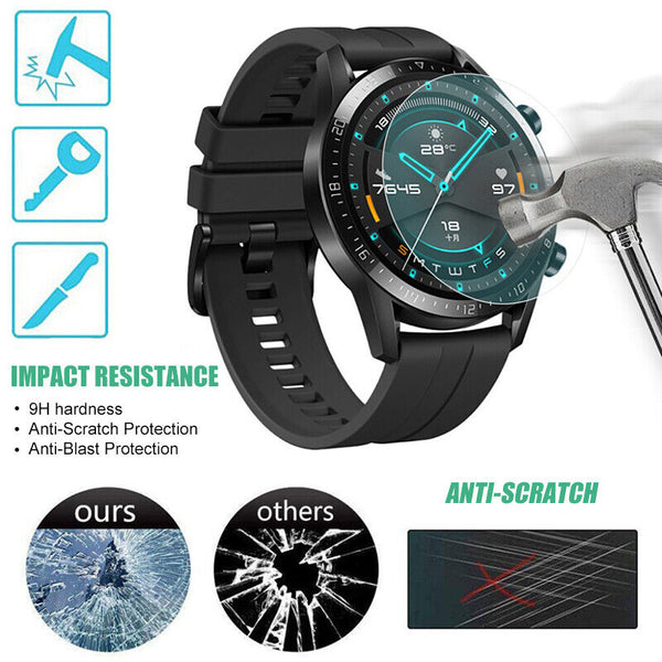 2X Gorilla Glass Screen Protector For Huawei Watch GT, GT2, GT2 E GT2 Pro Cover