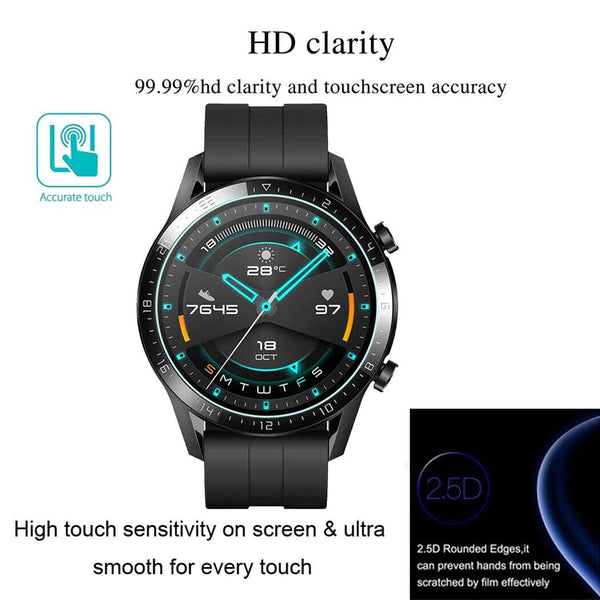 2X Gorilla Glass Screen Protector For Huawei Watch GT, GT2, GT2 E GT2 Pro Cover