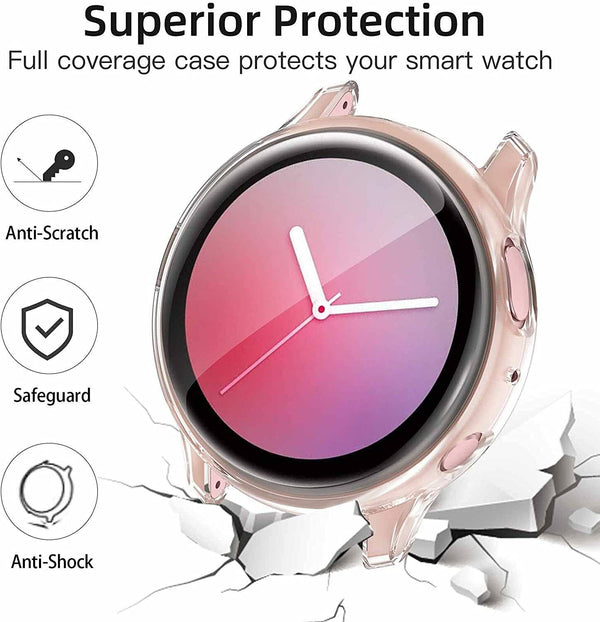 For Samsung Galaxy Watch Active 2 40mm 44mm TPU Silicone Screen Protector Cover