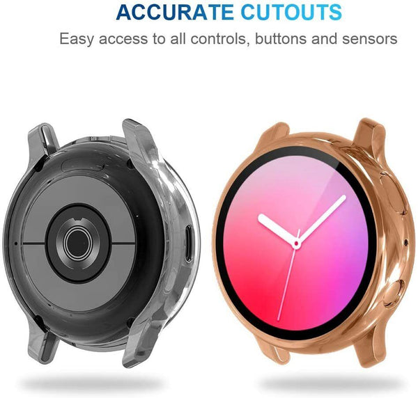 For Samsung Galaxy Watch Active 2 40mm 44mm TPU Silicone Screen Protector Cover