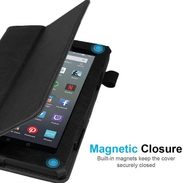 Leather Magnetic Stand Book Smart Cover For Amazon Fire HD 8 2020 10th GEN Case