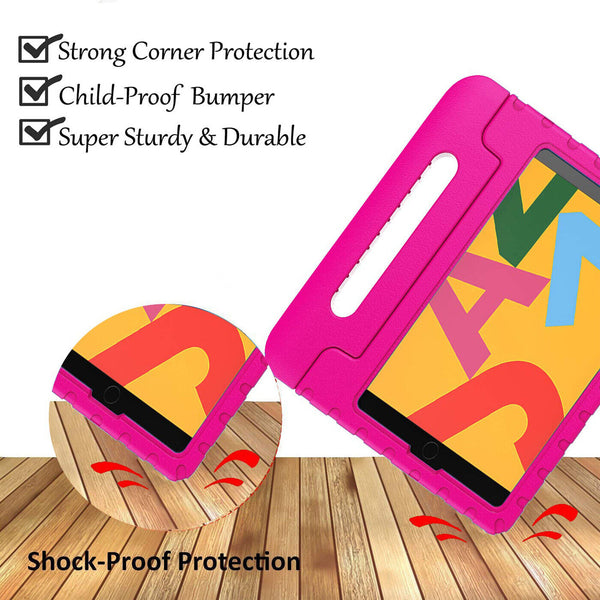 Kids Case For iPad 10.2 8th Gen (2020) Handle EVA Foam Shockproof Stand Cover UK