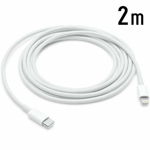 USB-C Type to 8 Pin Fast Charging Cable iPhone iPad Macbook 8 7 X XR 11 12 2M