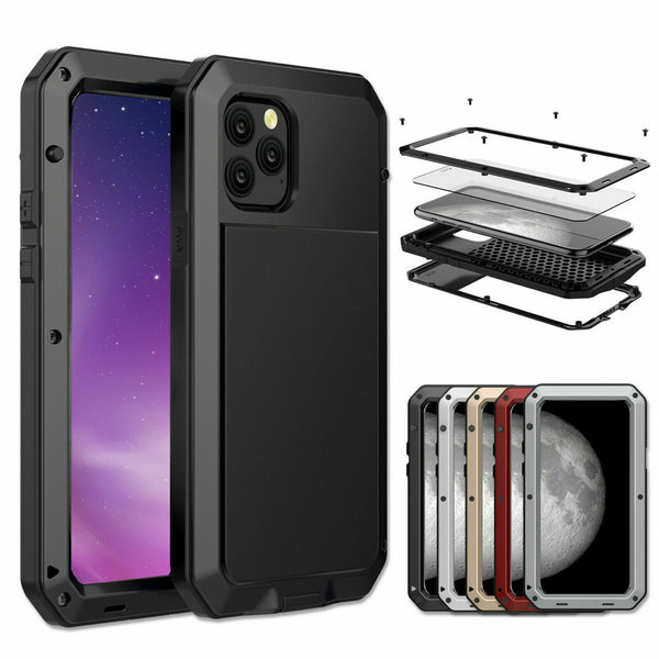 Heavy Duty Cover Gorilla Metal Case Shockproof For iPhone 15 14 13 12 Pro XR X 8