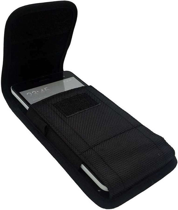 For iPhone 15 Pro Max Universal Nylon Belt Loop Holster Hook Case Cover Pouch-UK