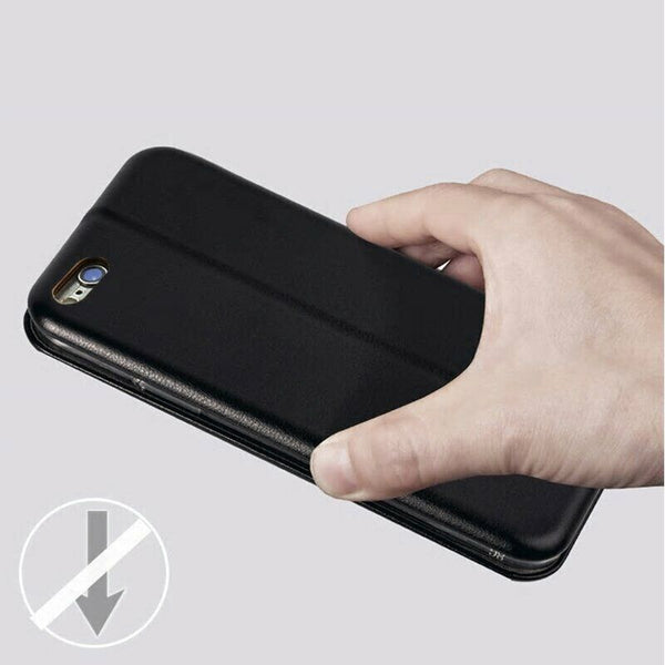 Leather Flip Wallet Magnetic For Apple iPhone X Shockproof Stand Book Cover- UK