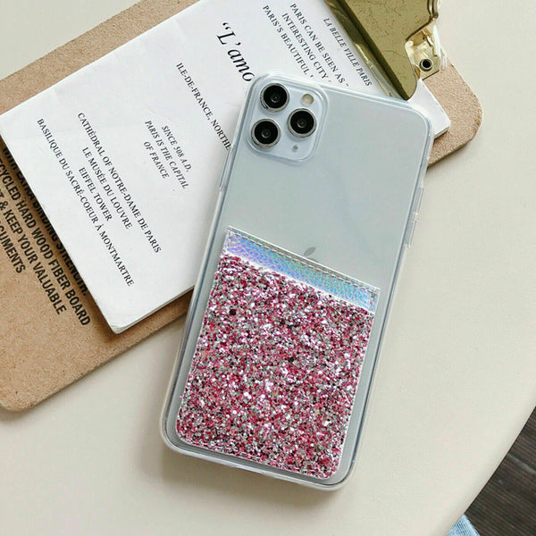 Shockproof Wallet Glitter Case For iPhone 12 Mini Silicone Coin Card Slots Cover