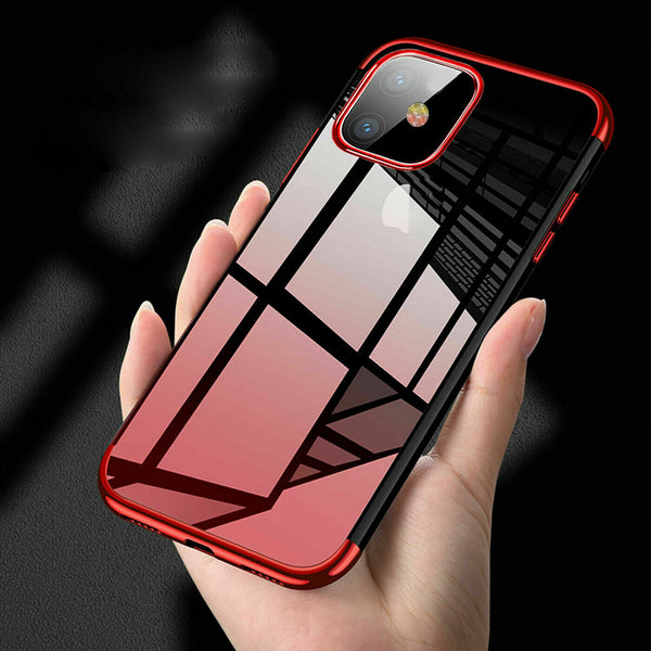 Case For iPhone 12 Mini Plating Shockproof Slim Silicone Clear Soft TPU Cover UK