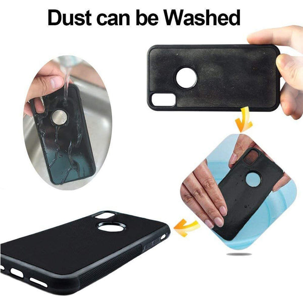 Anti Gravity Suction Sticky Selfie Phone Case For iPhone  X, XS Silicon Cover UK