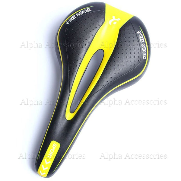 Bicycle Bike Cycle MTB Saddle Road Mountain Sports Soft Gel Pad Seat Yellow UK