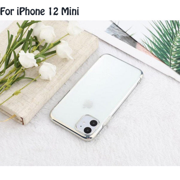 Case For iPhone 12 Mini Plating Shockproof Slim Silicone Clear Soft TPU Cover UK