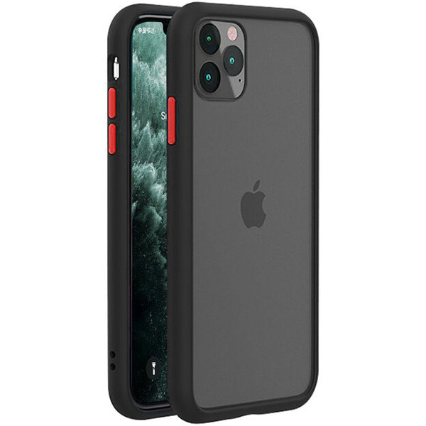 Silicone Case For iPhone 11 8 7 XS X XR SE 2020 Genuine Color Button Matte Cover