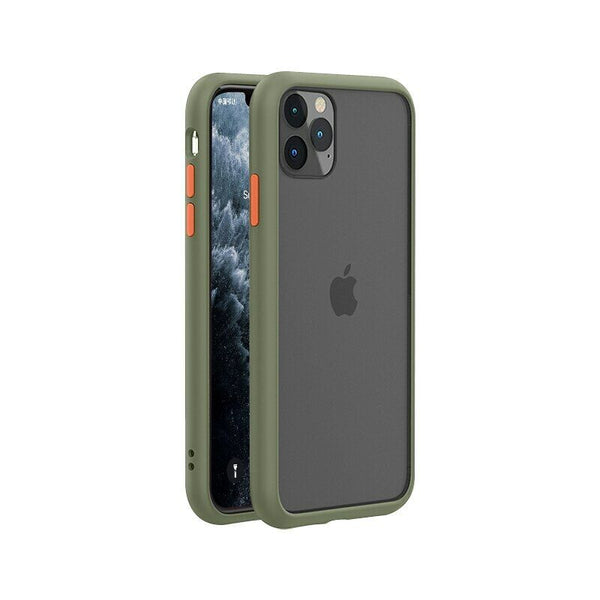 Silicone Case For iPhone 11 8 7 XS X XR SE 2020 Genuine Color Button Matte Cover