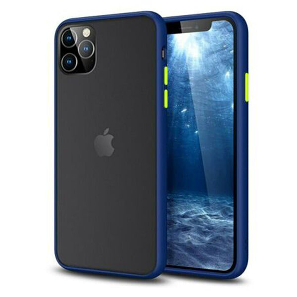 Silicone Case For iPhone 11 8 7 XS X XR SE 2020 Genuine Color Button Matte Cover