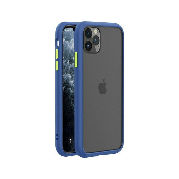 Silicone Case For iPhone 11 8 7 XS X XR SE 2020 Genuine Color Button Matte Cover